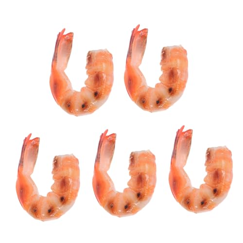 Toyvian 5 Stück Teiliges Künstliche Garnelen Figuren aus Langlebigem PVC Realistische Gekochte Garnelen Nachbildung Leichtes Display Dekor für Küche Party Schaufenster und Fotorequisiten Toyvian 5 Stück Teiliges Künstliche Garnelen Figuren aus Langlebigem PVC Realistische Gekochte Garnelen Nachbildung Leichtes Display Dekor für Küche Party Schaufenster und Fotorequisiten von Toyvian