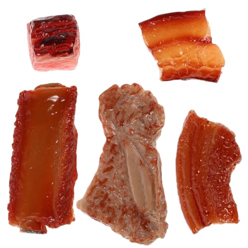 Toyvian 5 Stück Teiliges Realistisch Gestalteter Rippchen Food Modelle Dekoratives für Tisch und Wohnkultur Lebensechte Nachbildung Geschmorter Schweinerippchen als Originelle Deko Toyvian 5 Stück Teiliges Realistisch Gestalteter Rippchen Food Modelle Dekoratives für Tisch und Wohnkultur Lebensechte Nachbildung Geschmorter Schweinerippchen als Originelle Deko von Toyvian