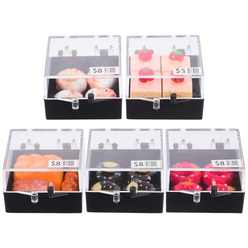 Toyvian 5 Stück realistischer Miniatur-Lebensmittelkuchen – Mini-Obstkuchen-Ornamente aus Kunststoff – 1:12 Puppenhaus-Miniatur-Lebensmittel zum Basteln und Dekorieren Toyvian 5 Stück realistischer Miniatur-Lebensmittelkuchen – Mini-Obstkuchen-Ornamente aus Kunststoff – 1:12 Puppenhaus-Miniatur-Lebensmittel zum Basteln und Dekorieren von Toyvian