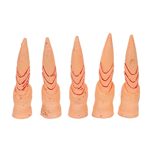 Toyvian 5 Stücke Halloween Stil Nagelabdeckungen Fingerabdeckung Requisiten Maskerade Dekore von Toyvian