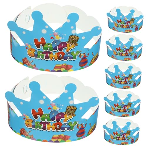 Toyvian 50 Stück Geburtstagskronenhut Kindergeschenk Geburtstagskronenpapier Tiara zum Kindergeburtstag Geburtstagsfeier Hut niedlich Geburtstagshut Stirnband Kopfbedeckung Baby Partyhut von Toyvian