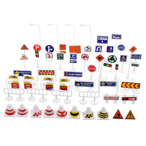 Toyvian 56 Stück Teiliges Verkehrszeichen Realistische Bunte Straßenschilder für Verkehrserziehung Robustes Material für Stabile für Frühe Lernerfahrung und Straßenszenen Modellbau Toyvian 56 Stück Teiliges Verkehrszeichen Realistische Bunte Straßenschilder für Verkehrserziehung Robustes Material für Stabile für Frühe Lernerfahrung und Straßenszenen Modellbau von Toyvian