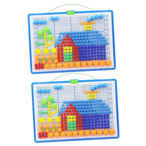 Toyvian 592 STK -Nagel-Puzzle puzzletisch Steckbrett Mosaik-Pegboard-Puzzle Kinder-Pegboard-Puzzle Nagelpuzzle von Toyvian