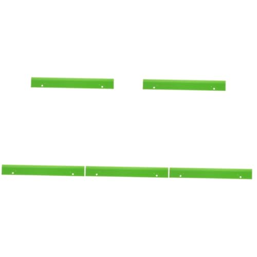 Toyvian 5St Der Herrscher des Blinden Braille-Messgeräte Blindmessversorgung Braille-Lernhilfe Braille Messwerkzeug Braille Hilfsmittel Braille-Lernlineal Braille-Lineal PVC Green von Toyvian