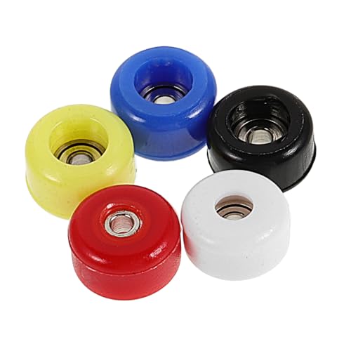 Toyvian 5St Finger-Skateboard-Rad Finger Skateboard zubehör Teil reparieren praktische Räder Wiederverwendbare Räder Mini-Skateboard-Lagerräder Räder mit Lager Di von Toyvian