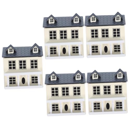 Toyvian 5St Puppenhausmöbel Puppenhausdekoration Puppenhausminiatur Puppenhaus Mini Schrank Puppenhaus Bücherregal Mini-Weinschrank-Modell Miniatur-Dekor Miniatur-Schrankmodell Birke Beige von Toyvian