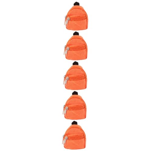 Toyvian 5St Puppenrucksack Mini-Rucksack-Spielzeug so tun, als Spiele Rucksack Kinder sammlerstücke Spielzeuge Büchertasche Mini- -Dekore Mini-Schultaschenmodell Stoff von Toyvian