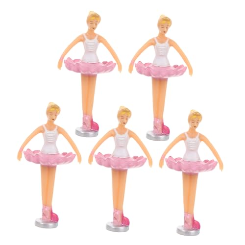 Toyvian 5st Ballettpuppe Tänzerpuppe Puppenornament Prinzessin Puppe Figur Balletttänzerin Puppe Puppendekorationen Tanzende Mädchenpuppe Puppenprinzessin Plastik von Toyvian