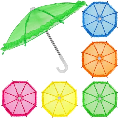 Toyvian 5st Spielzeugschirm Miniatur Regenschirm Tragbar Auto Puppe Winzige Möbel Mini-hausbedarf Mini- - Lernspielzeug Für Dekorativer Minischirm Plastik von Toyvian