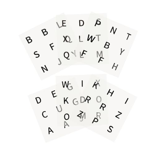 Toyvian 6 Blatt Würfel Hilfszubehör Zahlen Abziehbilder Alphabet Spielzeug Zahlen Puzzle Würfel Aufkleber Für Sehbehinderte Senioren Puzzle Würfel Aufkleber Aufkleber Für Würfel von Toyvian