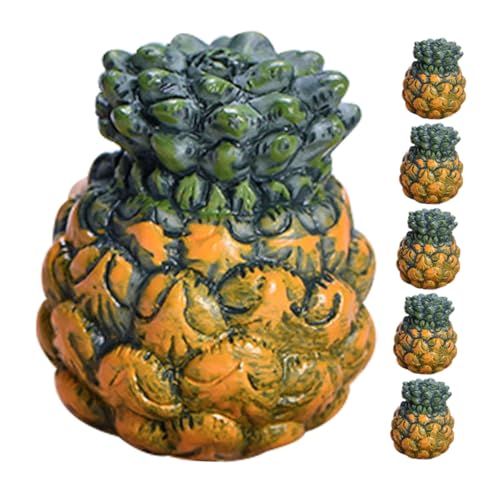Toyvian 6 Stück Mini Ananas Dekorative Künstliche Früchte Realistische Resin Modelle Für Wohnkultur Fotorequisiten Und Party Deko Toyvian 6 Stück Mini Ananas Dekorative Künstliche Früchte Realistische Resin Modelle Für Wohnkultur Fotorequisiten Und Party Deko von Toyvian