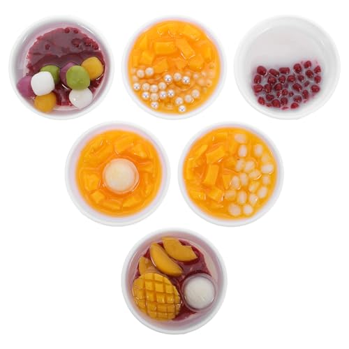 Toyvian 6 Stück Mini-Spielzeug-Lebensmittel, Miniaturen, chinesische Spiellebensmittel, Suppe, Sirup, Nudelschalen, Kunstdessert für Küchen- und Puppenhauszubehör Toyvian 6 Stück Mini-Spielzeug-Lebensmittel, Miniaturen, chinesische Spiellebensmittel, Suppe, Sirup, Nudelschalen, Kunstdessert für Küchen- und Puppenhauszubehör von Toyvian