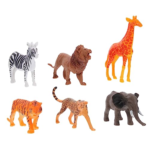 Toyvian 6 Stück Simulation Tiermodell Das Tier Tiere Kinderspielzeug Tierspielzeug Kleine Tierfiguren Wildtiermodell Schulzubehör Imitation Tierspielzeug Tierfiguren Vinyl von Toyvian