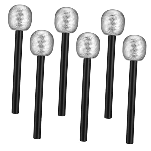 Toyvian 6 Stück Simulierte Mikrofonprops Mikrofon Für Cosplay Gefälschte Mikrofone Mikrofonbevorzugungen Simulieren Mikrofon-Headset-stütze Gefälschtes Partymikrofon Partyspielzeug Silber Toyvian 6 Stück Simulierte Mikrofonprops Mikrofon Für Cosplay Gefälschte Mikrofone Mikrofonbevorzugungen Simulieren Mikrofon-Headset-stütze Gefälschtes Partymikrofon Partyspielzeug Silber von Toyvian