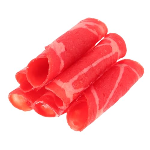 Toyvian 6 Stück Teiliges Künstliche Fleischimitate Realistische Fake Rindfleischröllchen Detailgetreue Deko für Hotpot und Restaurantfenster Langlebige Authentische Fleischattrappen für Toyvian 6 Stück Teiliges Künstliche Fleischimitate Realistische Fake Rindfleischröllchen Detailgetreue Deko für Hotpot und Restaurantfenster Langlebige Authentische Fleischattrappen für von Toyvian
