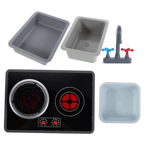 Toyvian 6 Stück Teiliges Mini Küchen Spielset mit Realistischem Induktionsherd Licht und Soundeffekten Mini Waschbecken und Wasserhahn Tragbar für Kleinkinder zum Fantasievollen Toyvian 6 Stück Teiliges Mini Küchen Spielset mit Realistischem Induktionsherd Licht und Soundeffekten Mini Waschbecken und Wasserhahn Tragbar für Kleinkinder zum Fantasievollen von Toyvian