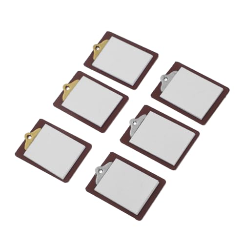 Toyvian 6stücke Kleines Whiteboard Klemmbrett Für Puppenhaus-Dekoration Simuliertes Papier-Modell Miniatur-schreibtafel Für DIY-spielzeughaus-zubehör Toyvian 6stücke Kleines Whiteboard Klemmbrett Für Puppenhaus-Dekoration Simuliertes Papier-Modell Miniatur-schreibtafel Für DIY-spielzeughaus-zubehör von Toyvian