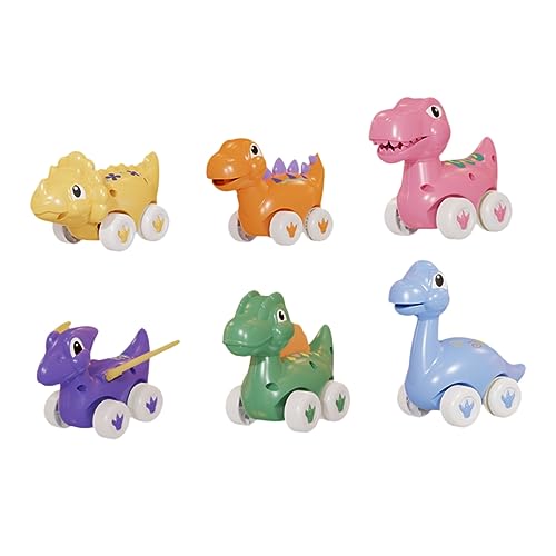 Toyvian 6 Stücke Pull-Back Dinosaurier Modell Auto Kinder Gleiten Auto Spielzeug Trägheit Auto Spielzeug von Toyvian