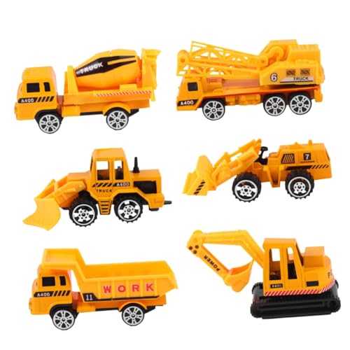 Toyvian 6 Teiliges Rückziehauto Spielzeugautos Spielzeug Kinderspielzeug Kinderspielzeug Technik LKW Spielzeug Simulations LKW Spielzeug Legierungsauto Für Kinder Kinderauto von Toyvian