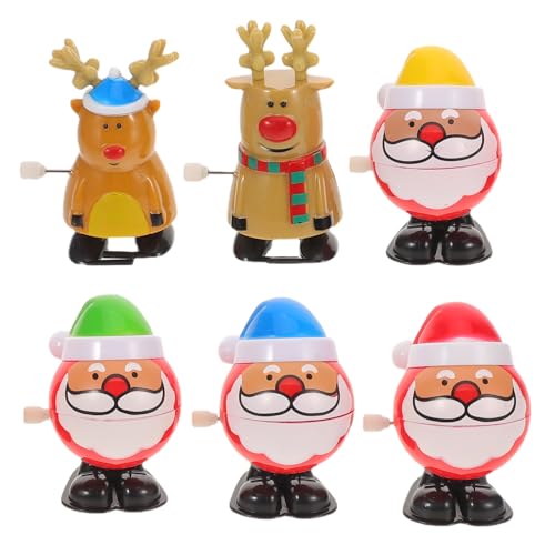 Toyvian 6-teiliges Weihnachtsspielzeug: Aufziehbarer Weihnachtsmannschlitten und Rentierspielzeug – Neuartige Weihnachtstütenfüller – Uhrwerk-Spielzeug mit Weihnachtsmotiv Toyvian 6-teiliges Weihnachtsspielzeug: Aufziehbarer Weihnachtsmannschlitten und Rentierspielzeug – Neuartige Weihnachtstütenfüller – Uhrwerk-Spielzeug mit Weihnachtsmotiv von Toyvian