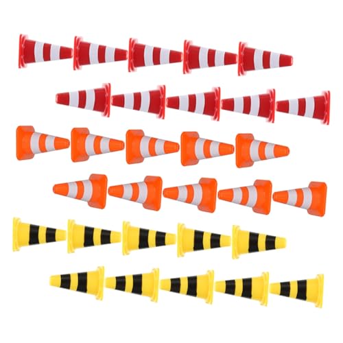 Toyvian 60 Stück Kinderschilderspielzeug für Parkzapfen kleine Spielzeugleitkegel -Verkehrszeichen Miniatur-Verkehrsbarrieren- Straßensperre Plastik Toyvian 60 Stück Kinderschilderspielzeug für Parkzapfen kleine Spielzeugleitkegel -Verkehrszeichen Miniatur-Verkehrsbarrieren- Straßensperre Plastik von Toyvian