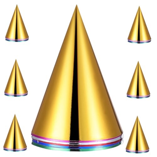 Toyvian 60 Stück Teiliges Geburtstagshüte Metallic Partyhüte Papier Kegelhut zum Selber Basteln Bunte Metallisch Glänzende Geburtstagsfeier Kopfbedeckung für Partyzubehör Toyvian 60 Stück Teiliges Geburtstagshüte Metallic Partyhüte Papier Kegelhut zum Selber Basteln Bunte Metallisch Glänzende Geburtstagsfeier Kopfbedeckung für Partyzubehör von Toyvian