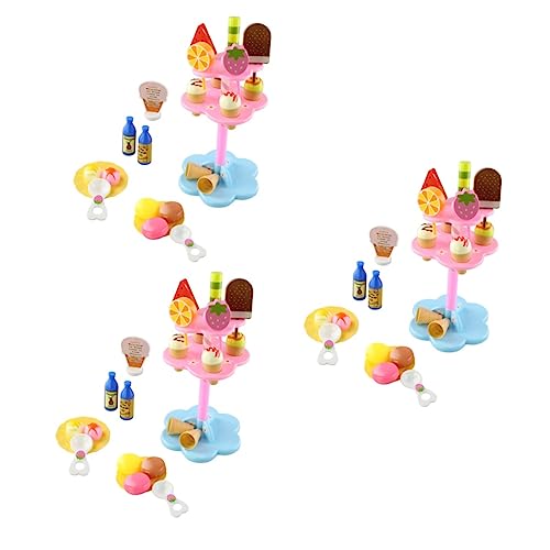 Toyvian 66 STK Spielzeug für Kinder Mini-realistisches Essen Lebensmittelgeschäft Spiel Essen Puppenhaus-Dessert gefälschte Eiscreme-Spielzeuge Kinder küche Spielzeug Kitchen Toys for von Toyvian