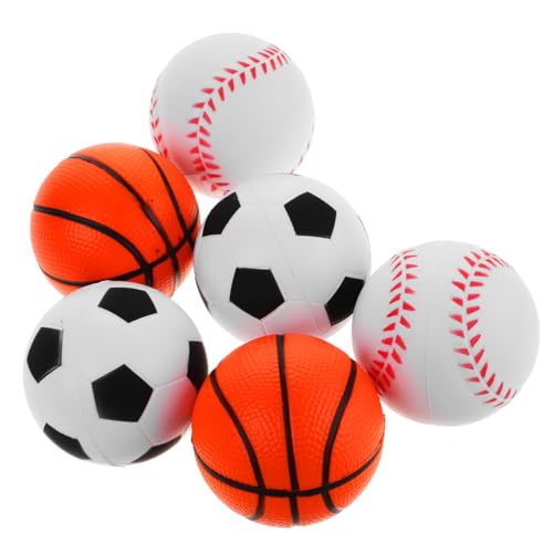 Toyvian 6St Schaumstoff-Stressball lustiges weicher Ball kleine sportbälle sensorisches Bälle zum Stressabbau Bälle quetschen Polyurethan von Toyvian