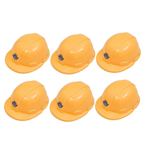 Toyvian 6st Bauschutzhelm Für Babyhelm Kinderhelm Kinderroller Simulations-schutzhelm Kindersimulationsschutzhelm Yellow von Toyvian