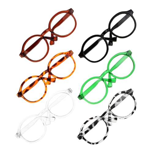 Toyvian 6st Puppenbrille Bausatz Polarisierte Sonnenbrille Für Damen Mini-Puppen Miniatur Lesebrille Für Puppen Puppenhaus Zubehör Puppe Sonnenbrille Neon Sonnenbrillen Für Damen Plastik von Toyvian