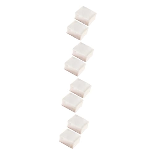 Toyvian 8 STK Simuliertes Tofu-Modell Food-Modell Simulations-Tofu-Modell gefälschter Tofu-Block hühner Spielzeug küchendekoration Simulation Tofu Dekor Bäckerei Foto Requisiten PVC Weiß von Toyvian