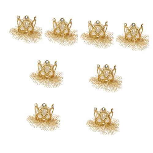 Toyvian 8 Stk Krone Haarschmuck Haarspangen Haarklammer Baby-Anstecknadel Mini-Clips für Haare Tiara Haarnadel Kopfschmuck für Kinderkostüme Kronen-Haarspange Ausgabekarte von Toyvian