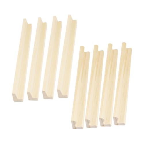 Toyvian 8 Stück Domino-Halter Aus Holz, Domino-Racks, Domino-Fliesen, Tabletts, Domino-spielzubehör von Toyvian