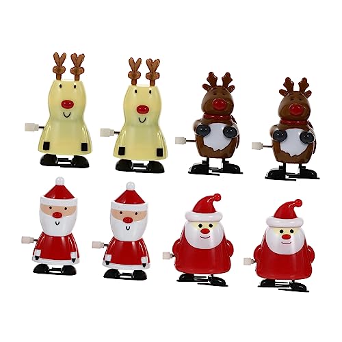 Toyvian 8 Stück Teiliges Aufziehspielzeug Weihnachtsfiguren Wind Up Rentier Weihnachtsmann Lernspielzeug Partyfüllung für Festliche Toyvian 8 Stück Teiliges Aufziehspielzeug Weihnachtsfiguren Wind Up Rentier Weihnachtsmann Lernspielzeug Partyfüllung für Festliche von Toyvian