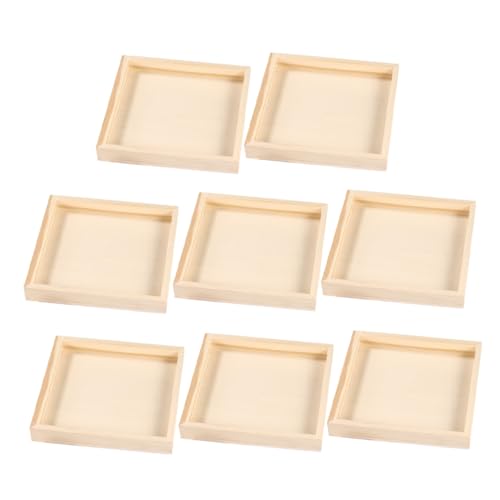 Toyvian 8stücke Holztablett Für Puzzlespielzeug Tablett Aus Unbehandeltem Holz Mit Griffen Kleines Puzzle-tablett Für Blockpuzzles Montessori-holztablett Zum Sortieren Und Aufbewahren Toyvian 8stücke Holztablett Für Puzzlespielzeug Tablett Aus Unbehandeltem Holz Mit Griffen Kleines Puzzle-tablett Für Blockpuzzles Montessori-holztablett Zum Sortieren Und Aufbewahren von Toyvian