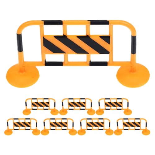 Toyvian Simulation Straßenschild 8pcs Miniatur Verkehrs Barriere Verkehrs Zeichen Barrikade Dekoration für und Mini von Toyvian