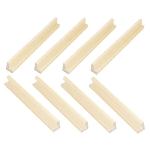 Toyvian 8pcs Holz Tablett Multi-Funktion Display Stand Rack Stabilen Holz Basis Spiel von Toyvian