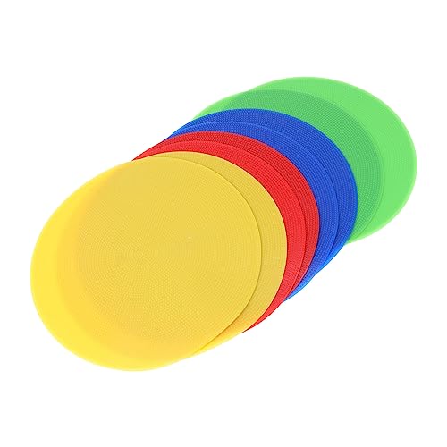 Toyvian 8st Disc-Zeichen Klassenzimmer Bodenmarkierungen Bunte Punktmarkierungen Boden Der Turnhalle Tanzpunktmarkierung Nummerierte Punktmarkierungen Stadionsitze Tennis Kind PVC Fußball von Toyvian