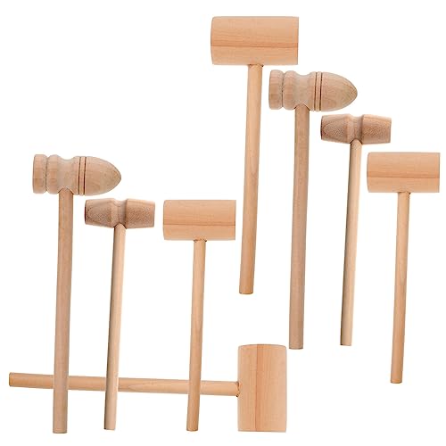 Toyvian 8st Mini-holzhammer Werkzeug Geld Eierhammer Bank Für Kleinkinder Bausatz Kleiner Hammerhammer Maschine Schaumhammer Babyspielzeug Kinderspielzeug Cracker Stift von Toyvian