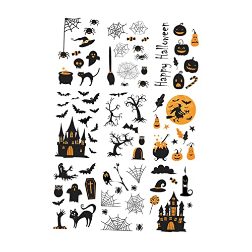 Toyvian 9 Blatt Halloween Computer Aufkleber Scrapbooking Sammelalbum Für Kinder Deko Kinder Sammelalbum Sammelalben Sammelalbum Verzierungen Horror Aufkleber Geister Aufkleber von Toyvian