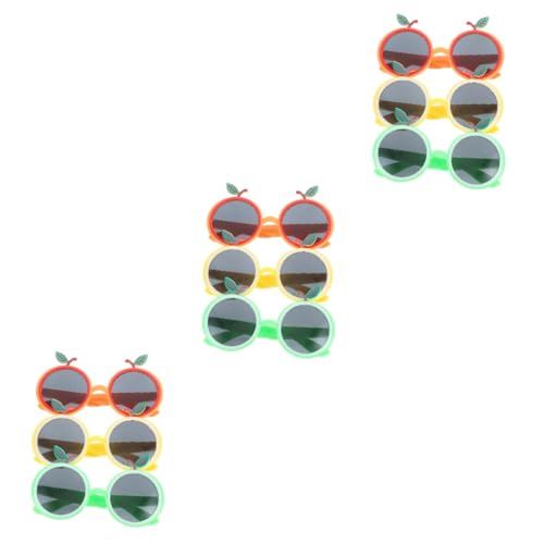 Toyvian 9 Stk Orangefarbene Brille Sonnenbrille Schnapsgläser Neuartige Partybrille Hawaiianische Partybrille Foto-requisiten Dekorative Partygläser Partyzubehör Brille Foto-requisite Abs von Toyvian