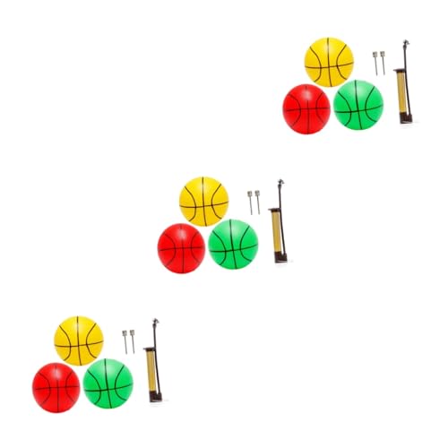 Toyvian 9 Stück 9 Büffel Sparschwein Ballspielzeug Kinderball Kinderspielzeug Basketball Spielzeuge Ball für Kinder Kugelspielzeug aufblasbarer Ball Spielzeugball der Ball von Toyvian