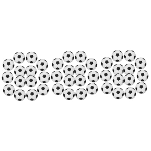 Toyvian 90 STK Mini-fußball Fußbälle Modell DIY Zubehör Miniaturspielplatz Feenhaus Zubehör Dekorationszubehör Kleine Hausverzierung Feenfeld-Accessoire Kleiner Fußball Sport Kind Abs von Toyvian