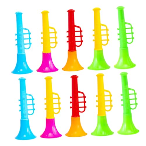 Toyvian 90 STK Trompete Spielzeug kinderinstrumente Kinder musikinstrumente aufblasbare Trompete Spielzeugsaxophon für Kinder Blasrohr Horn bläst Spielzeug Mini-Instrument-Spielzeug Abs von Toyvian