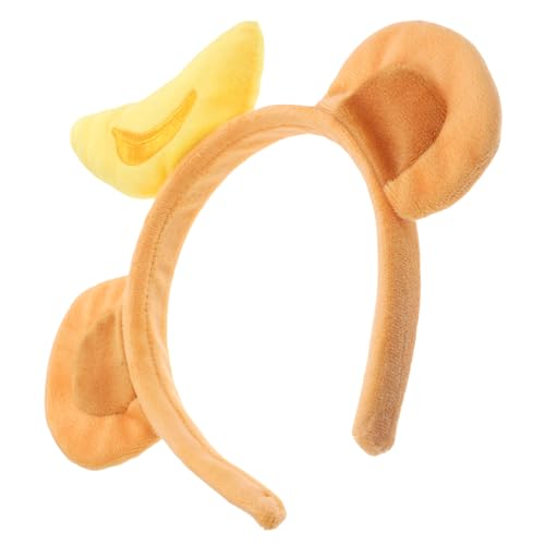 Toyvian Affenohren Stirnband Plüsch-affenohren-stirnband Stirnband Mit Tierohren Kopfschmuck Für Tierohren Affenkostüm Tier-cosplay-stirnbänder Affenhaarband Haarschmuck Plastik Brown von Toyvian