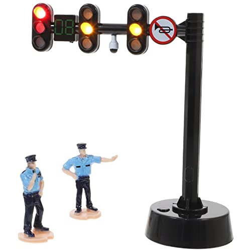 Toyvian Ampel Spielzeug Ampel Kinder Ampel Lampe Ampel Spielzeug Mit 2 Stück Figuren Für Kinder Pädagogische Spielzeug von Toyvian