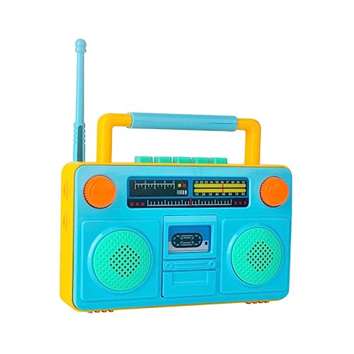 Toyvian Analoges Radio Mini-Radio- Simulationsfunkspielzeug Rollenspiel Für Pädagogisches Kinderspielzeug Für Haushaltsgeräte Radio Blue von Toyvian