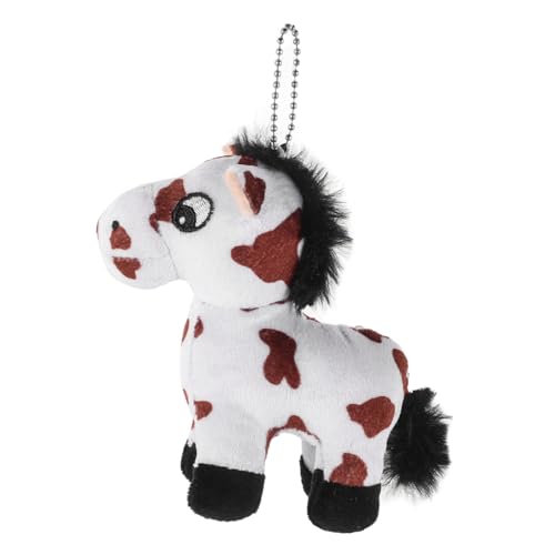 Toyvian Anhänger Aus Plüschpferd Schlüsselanhänger Plüschtier Mini-kuscheltiere Masse Einhorn Schlüsselanhänger Kleine Kuscheltiere Kuscheltier Mini-plüschpferd Metall von Toyvian