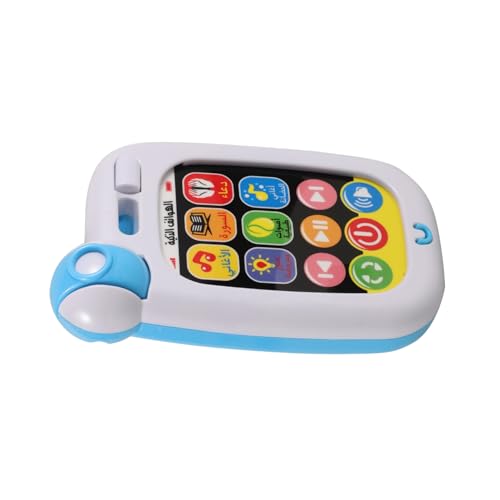 Toyvian Arabisch-Lernmaschine LED-Kindertelefon Babyphone aufleuchten Lassen Handy Kinderspielzeug kinderhandy Kleinkindspielzeug Spielzeuge Telefon Telefone für Kinder Abs Weiß von Toyvian