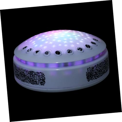 Toyvian Arabisch-lernmaschine Arabischer Koranspieler Led-projektor Nachtlicht Der Galaxy-projektor Projektor-nachtlampe Mini-projektor Planetariumsprojektor Babylicht Abs Weiß von Toyvian